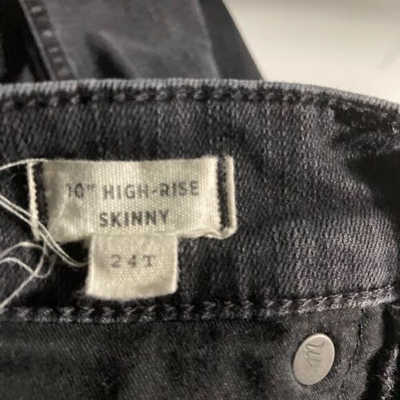 MADEWELL, 10”High-Rise Skinny Jeans, 24T, dark - Picture 5 of 12